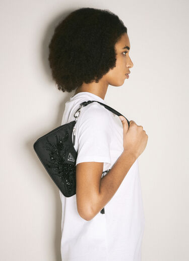 Prada Mini Re-Edition Shoulder Bag Black pra0258073