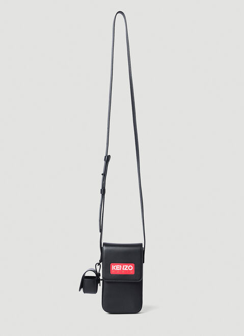 Jil Sander+ Logo Print Phone Holder Black jsp0151016