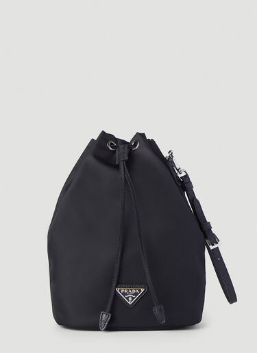 Prada Drawstring Bucket Bag Black pra0245066