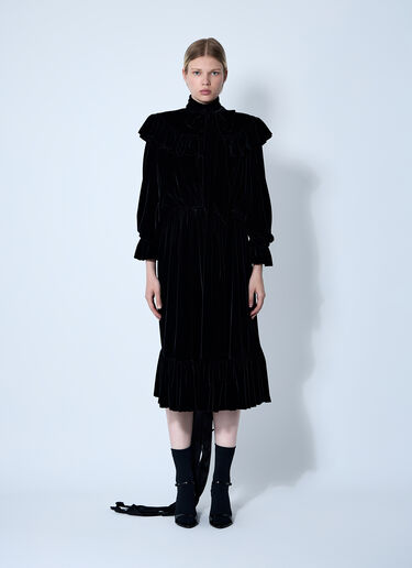 Balenciaga Lace-Up Dress Black bal0260014