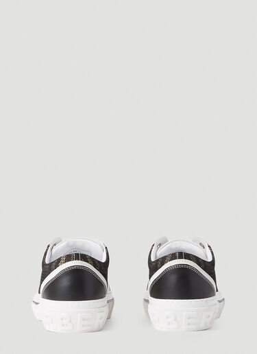 Burberry 复古格纹运动鞋 黑 bur0152009