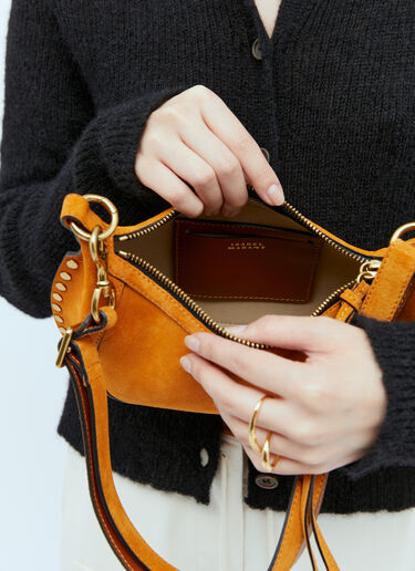 Isabel Marant オスカン ムーン レザーショルダーバッグ オレンジ ibm0253040