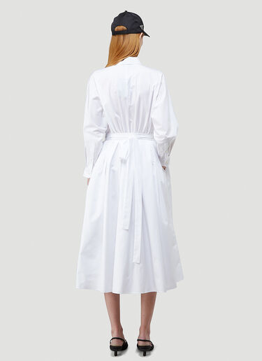 Prada A-Line Long Dress White pra0243057
