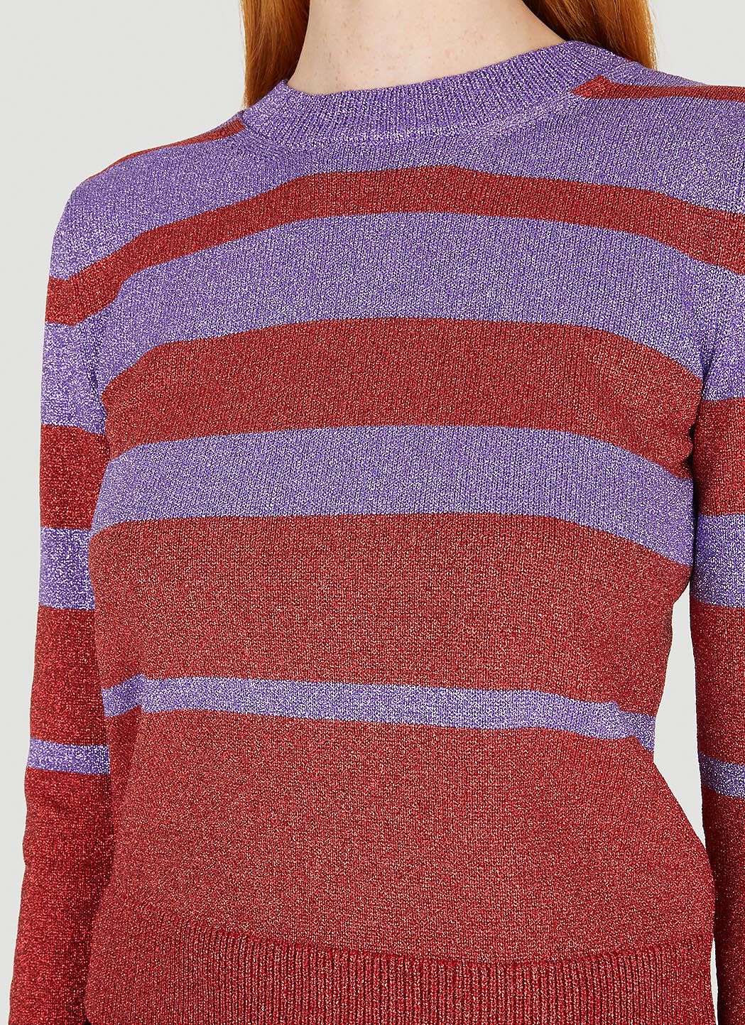 Metallic striped sweater discount
