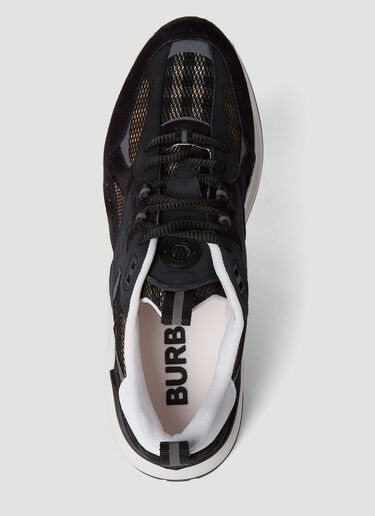 Burberry 格纹网布运动鞋 黑色 bur0152008