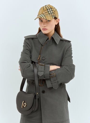 Burberry Check Cotton Baseball Cap Brown bur0358002