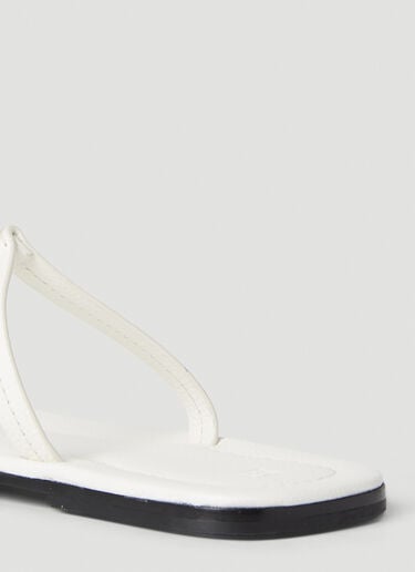 TOTEME T-Strap Sandals White tot0252019