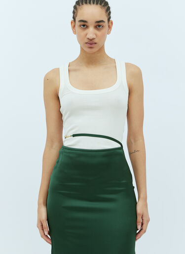Jacquemus Le Debardeur Gros Grain 背心上衣 白色 jac0256037