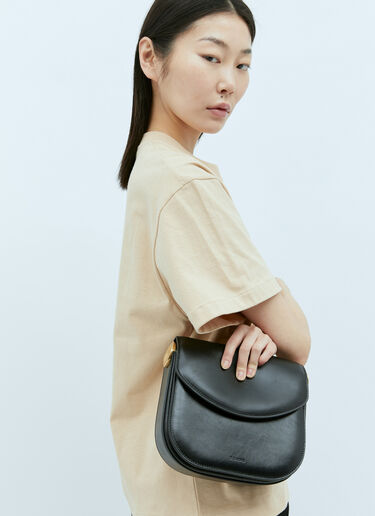 Jil Sander 미디엄 코인 숄더백 블랙 jil0256011