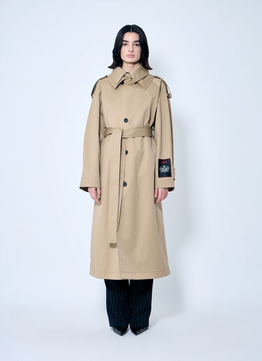 Jean Paul Gaultier Deconstructed Cotton-Twill Trench Coat Beige jpg0259010
