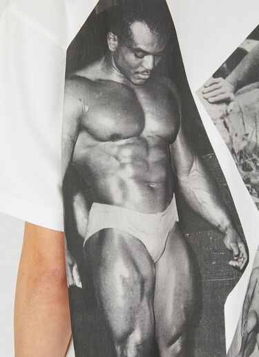 Honey Fucking Dijon x Tom of Finland Logo Print T-Shirt White hdj0350023