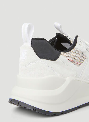 Check Mesh Sneakers Burberry Check Mesh Sneakers White bur0251081