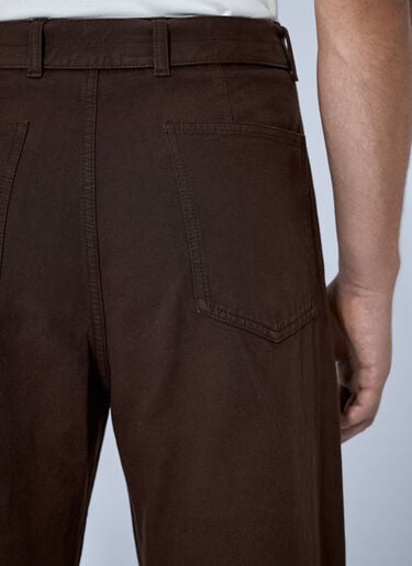 LN-CC® - Lemaire: Twisted Belted Pants - Brown Lemaire Twisted Belted Pants Brown lem0366002