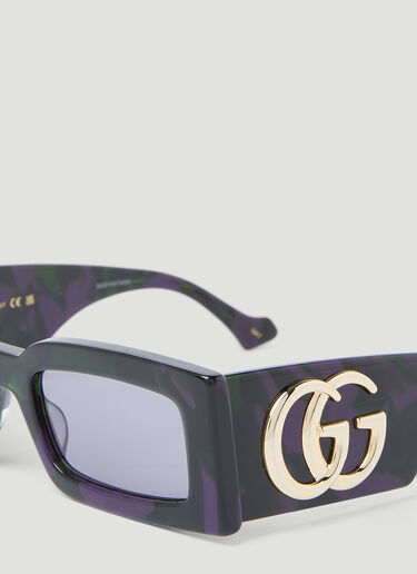 Gucci GG長方形サングラス パープル gus0254009