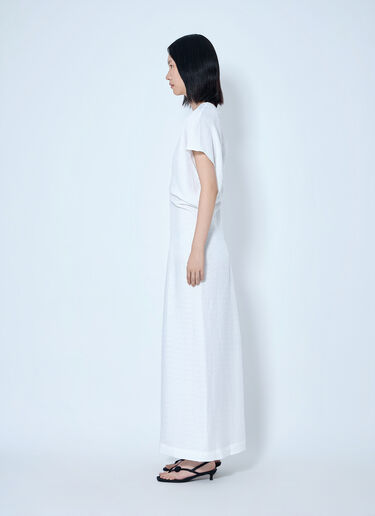 LN-CC® - Toteme: Slouch Waist Dress - White Toteme Slouch Waist Dress White tot0265020