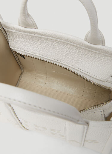 Marc Jacobs Leather Micro Tote Bag White mcj0252004