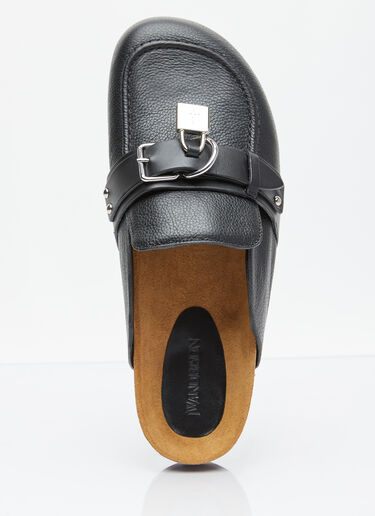 Padlock Loafer Leather Mules JW Anderson Padlock Loafer Leather Mules Black jwa0154016