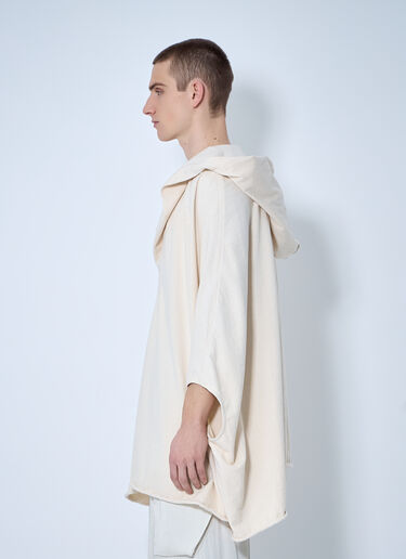 Rick Owens Hooded Kaftan Top Natural ric0160006