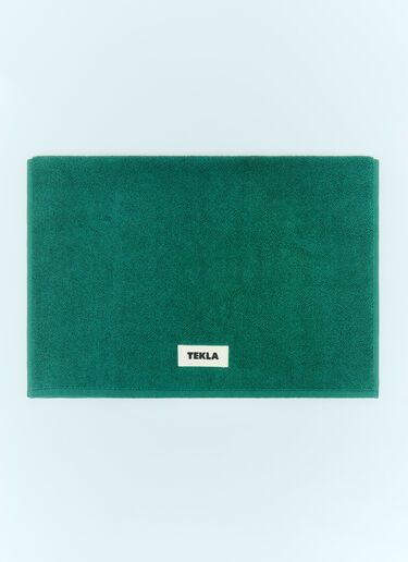 Tekla Logo Patch Bath Mat Green tek0355016