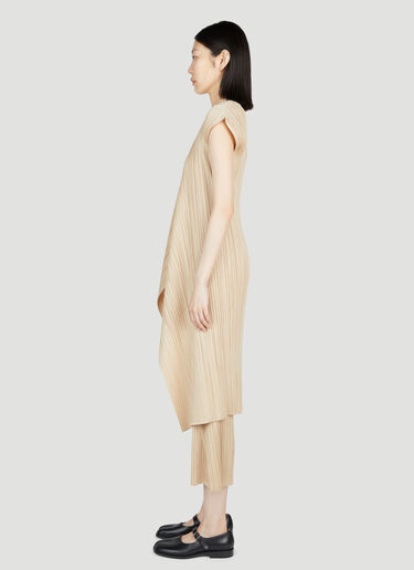 Waterfall Plissé Vest Pleats Please Issey Miyake Waterfall Plissé Vest Beige plp0253024