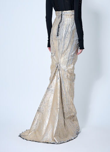 Rick Owens Lido Maxi Skirt Gold ric0260003