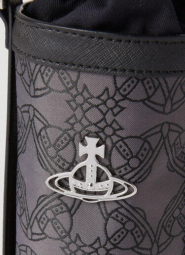Re-Jacquard Orborama Water Bottle Holder Vivienne Westwood Re-Jacquard Orborama Water Bottle Holder Black vvw0152049