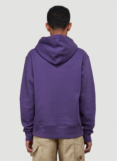 Acne Studios Logo Hooded Sweatshirt Purple acn0143036
