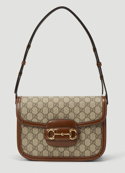 Saint Laurent 1955 Horsebit Shoulder Bag Black sla0244035