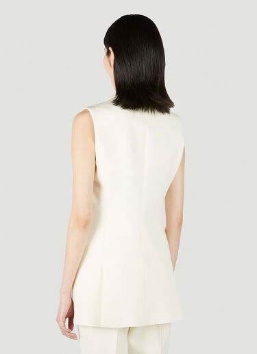 Pallida Double Breasted Sleeveless Blazer Max Mara Pallida Double Breasted Sleeveless Blazer White max0251011