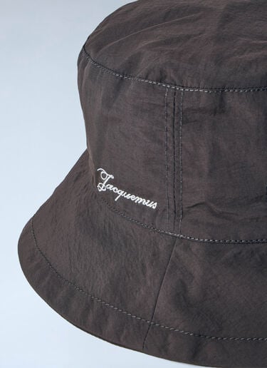 Jacquemus Le Bob Baluchon Bucket Hat Brown jac0164001