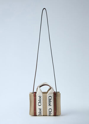 Chloé Mini Woody Tote Bag Beige chl0264154