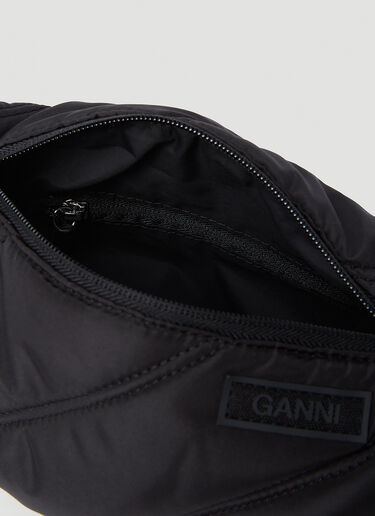 GANNI Quilted Small Shoulder Bag Black gan0253031