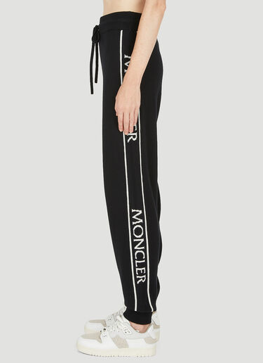 Moncler Logo Intarsia Track Pants Black mon0250036