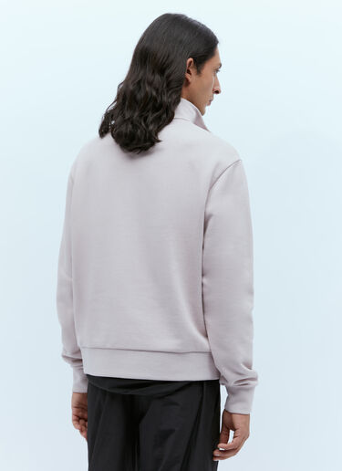 Moncler Logo Patch Half-Zip Sweatshirt Pink mon0155009