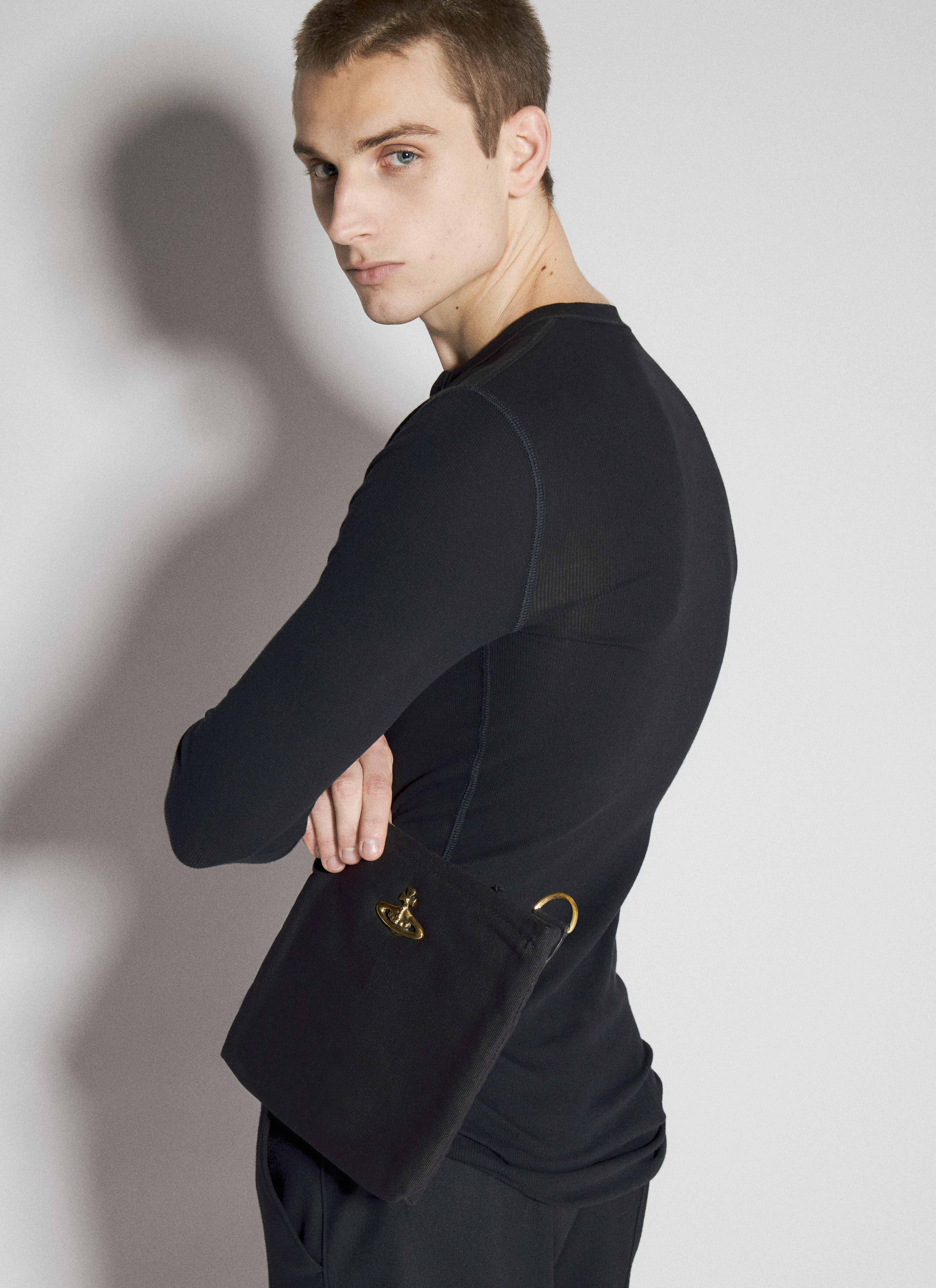 Vivienne Westwood Men s Jones Square Crossbody Bag in Black LN CC