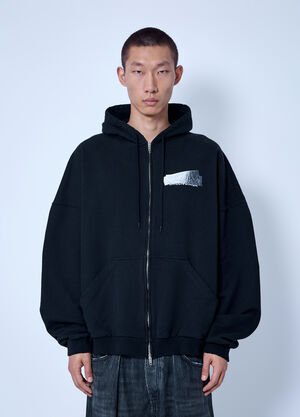 Balenciaga Large Zip-Up Hoodie Black bal0166015