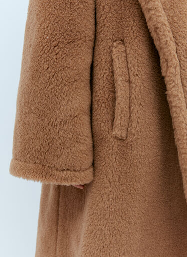 Max Mara Oversized Teddy Wrap Coat Camel max0254038