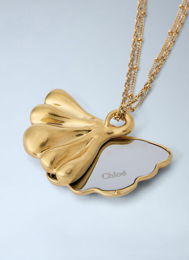 LN-CC® - Chloé: Mirror Pendant Necklace - Gold Chloé Mirror Pendant Necklace Gold chl0265074