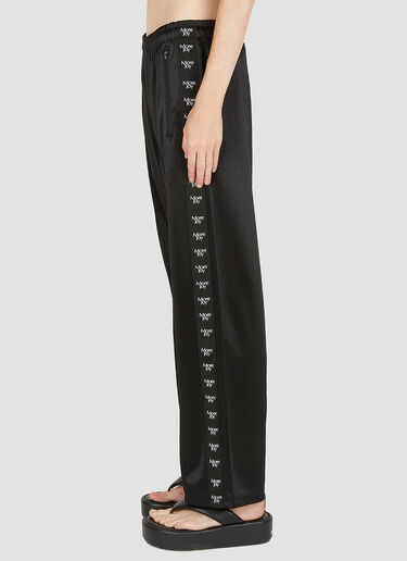 Logo Print Track Pants More Joy Logo Print Track Pants Black mjy0349008