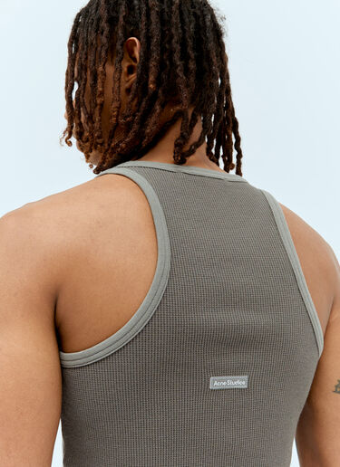 Acne Studios Waffle Tank Top Grey acn0155022