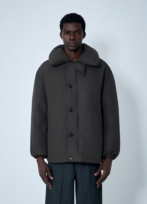 Lemaire Puffer Blouson Jacket Brown lem0162002