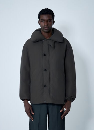 Puffer Blouson Jacket Lemaire Puffer Blouson Jacket Brown lem0162002