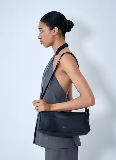 직사각 가죽 숄더 백 Max Mara 직사각 가죽 숄더 백 블랙 max0264315