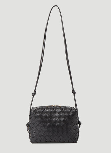 Bottega Veneta 루프 인트레치아토 숄더 백 블랙 bov0246035