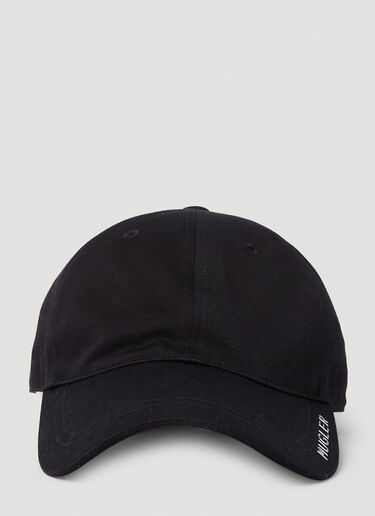 Mugler 로고 장식 베이스볼 캡 Black mug0351004