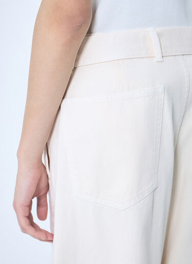 Lemaire Belted Twisted Pants White lem0260010