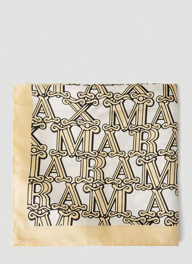 Logo Print Scarf Max Mara Logo Print Scarf Yellow max0252080