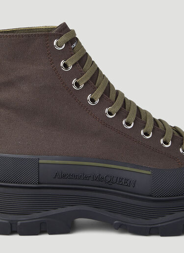 Alexander McQueen Tread Slick Boots Brown amq0146030