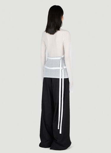 Ann Demeulemeester ベッティ長袖トップ ホワイト ann0252012