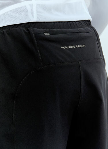 RUNNING ORDER Adasi 8" Double Liner Shorts Black run0356008